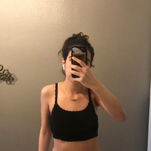 Zara thin knit crop tank